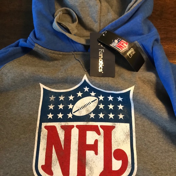 NFL Proline grey and blue hoodie. SizeM.BNWT. - Picture 5 of 7